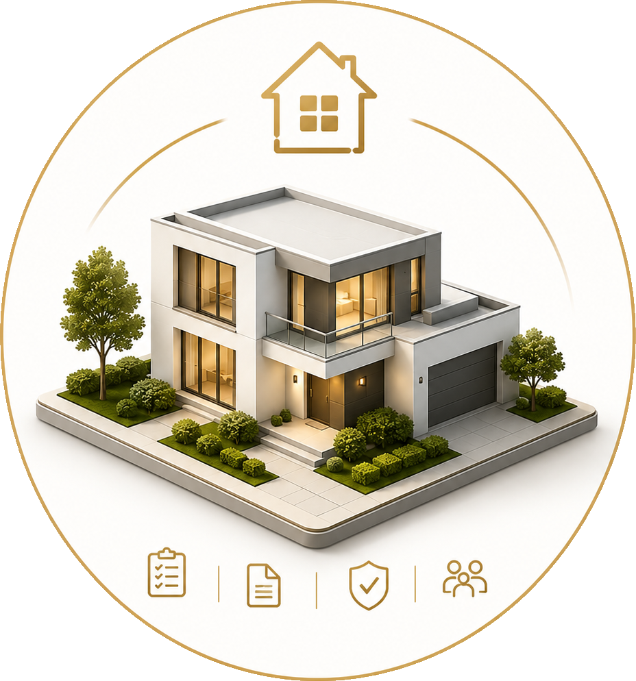Step 1, Your Property: scattered property records and documents